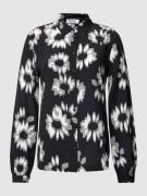 Esprit Bluse mit floralem Print in Black, Größe XS