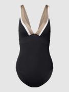 Esprit Badeanzug mit Kontraststreifen Modell 'BAUDIN BEACH' in Black, ...