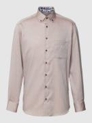 Eterna Regular Fit Business-Hemd mit Button-Down-Kragen in Sand, Größe...