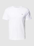 Gant Regular Fit T-Shirt mit Label-Stitching Modell 'SHIELD' in Offwhi...
