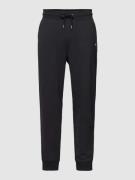 Gant Sweatpants mit Label-Stitching Modell 'SHIELD' in Black, Größe S