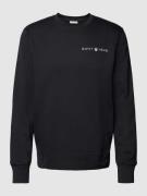 Gant Sweatshirt mit Label-Print in Black, Größe XXL