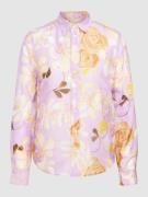 Gant Hemdbluse mit floralem Allover-Muster in Lavender, Größe 36