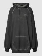 Guess Oversized Hoodie mit Label-Detail Modell 'GUESS ROSE' in Black, ...