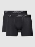 Jockey Trunks in unifarbenem Design in Black, Größe XL