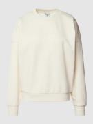 KARL KANI Sweatshirt mit Label-Stitching Modell 'Woven' in Offwhite, G...