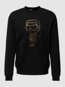 Karl Lagerfeld Sweatshirt mit Label-Print in Black, Größe S