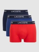 Lacoste Trunks mit Label-Details im 3er-Pack in Marine, Größe S