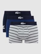 Lacoste Trunks mit Label-Detail im 3er-Pack in Marine, Größe M