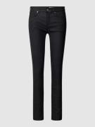 Mango Skinny Fit Jeans im 5-Pocket-Design Modell 'PUSHUP' in Black, Gr...