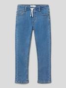 Mango Straight Leg Jeans im 5-Pocket-Design in Blau, Größe 116