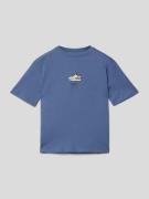 Mango T-Shirt mit Motiv-Print in Blau, Größe 116