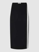 Mango Midirock mit Kontraststreifen Modell 'IGUANA' in Black, Größe M