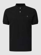 Marc O'Polo Poloshirt mit fein strukturierter Optik in Black, Größe S