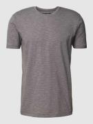 Marc O'Polo T-Shirt mit Streifenmuster in Dunkelgrau, Größe L