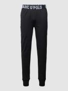 Marc O'Polo Pyjama-Hose mit elastischem Logo-Bund in Black, Größe L