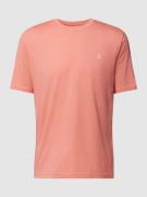 Marc O'Polo T-Shirt mit Label-Print in Altrosa, Größe S