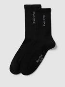 Marc O'Polo Socken mit Label-Detail im 2er-Pack Modell 'Alex' in Black...