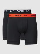 Nike Boxershorts mit elastischem Logo-Bund im 2er-Pack in Black, Größe...