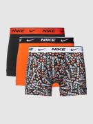 Nike Trunks mit elastischem Logo-Bund im 3er-Pack in Orange, Größe XS