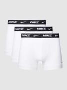Nike Trunks mit elastischem Logo-Bund in Weiss, Größe XS