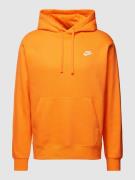 Nike Hoodie mit Label-Stitching Modell 'NSW CLUB' in Orange, Größe XS