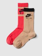 Nike Socken mit Label-Schriftzug im 2er-Pack in Camel, Größe 34/38