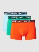 Nike Trunks mit elastischem Bund im 3er-Pack in Orange, Größe M