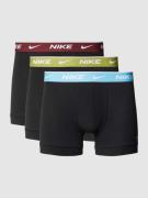 Nike Trunks mit elastischem Bund im 3er-Pack in Bordeaux, Größe M