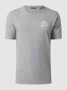 ONeill T-Shirt mit Label-Print Modell 'Circle' in Mittelgrau Melange, ...