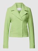 OPUS Blazer aus Viskose-Lanawolle-Mix Modell 'Humini raw' in Hellgruen...