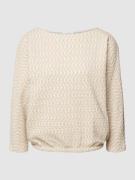 OPUS Sweatshirt mit U-Boot-Ausschnitt Modell 'Gellig' in Beige Melange...