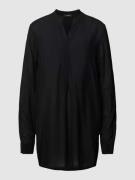 OPUS Bluse mit Serafino-Ausschnitt Modell 'Facura' in Black, Größe 36