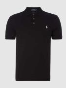 Polo Ralph Lauren Slim Fit Poloshirt mit Stretch-Anteil in Black, Größ...