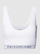 Polo Ralph Lauren Bralette mit Label-Stitching in Weiss, Größe M