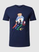 Polo Ralph Lauren T-Shirt mit Label-Print in Marineblau, Größe S