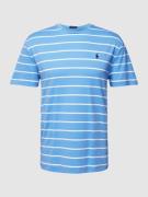 Polo Ralph Lauren T-Shirt mit Streifenmuster in Ocean, Größe S