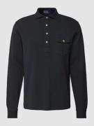 Polo Ralph Lauren Classic Fit Poloshirt mit Knopfleiste in Black, Größ...