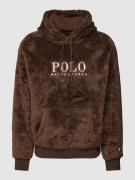 Polo Ralph Lauren Hoodie mit Label-Stitching in Schoko, Größe XL