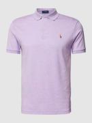 Polo Ralph Lauren Regular Fit Poloshirt mit Logo-Stitching in Violett ...