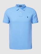 Polo Ralph Lauren Poloshirt mit Label-Stitching und Regular Fit in Ble...