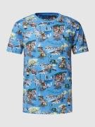 Polo Ralph Lauren T-Shirt mit Rundhalsausschnitt und Allover-Print in ...