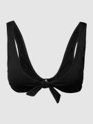 Polo Ralph Lauren Bikini-Oberteil mit Knoten-Detail in Black, Größe M