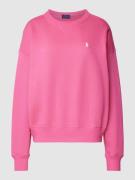 Polo Ralph Lauren Sweatshirt mit Logo-Stitching Modell 'BUBBLE' in Pin...
