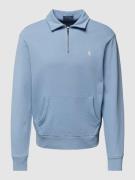 Polo Ralph Lauren Sweatshirt mit Logo-Stitching in Hellblau, Größe S