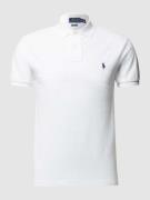 Polo Ralph Lauren Slim Fit Polo Shirt mit Logo in Weiss, Größe M