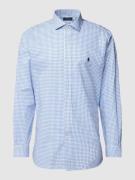 Polo Ralph Lauren Custom Fit Business-Hemd mit Gitterkaro in Bleu, Grö...