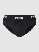 Puma Badehose mit Label-Detail in Black, Größe M