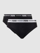 Puma Brazilian mit Stretch-Anteil im 2er-Pack in Black, Größe XS