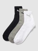 Puma Socken mit Label-Detail im 3er-Pack Modell 'SHORT CREW' in Mittel...